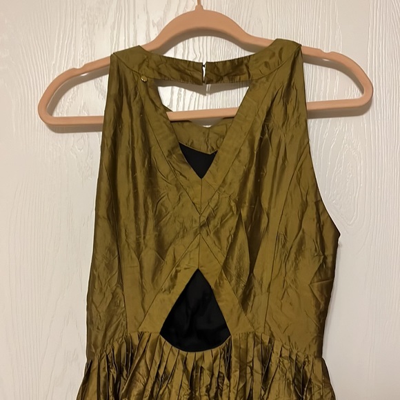 Anthropologie Harlyn Lillie Gold Dress - Picture 6 of 6